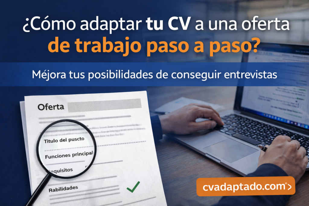 adaptar tu CV a una oferta de trabajo