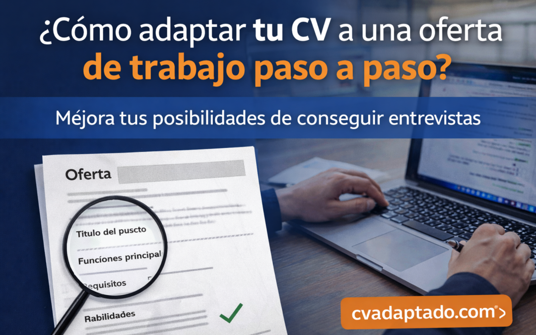 ¿Cómo adaptar tu CV a una oferta de trabajo paso a paso?