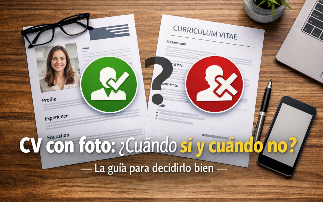 CV con foto: cuándo sí y cuándo no (y cómo decidirlo bien)