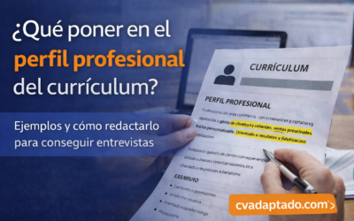 ¿Qué poner en el perfil profesional del currículum?
