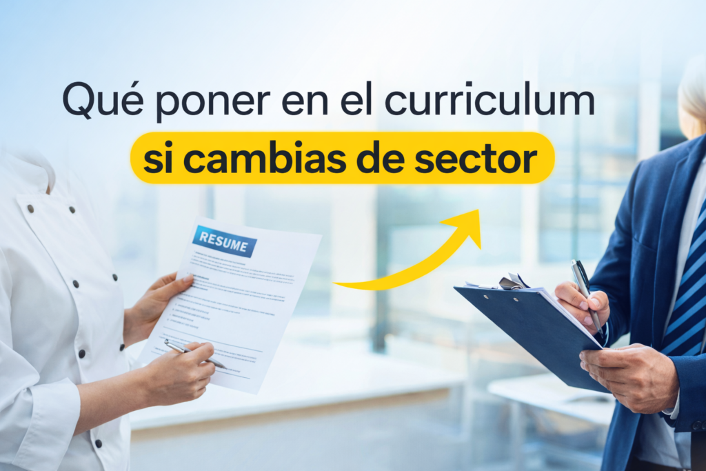 cambiar de sector currículum
