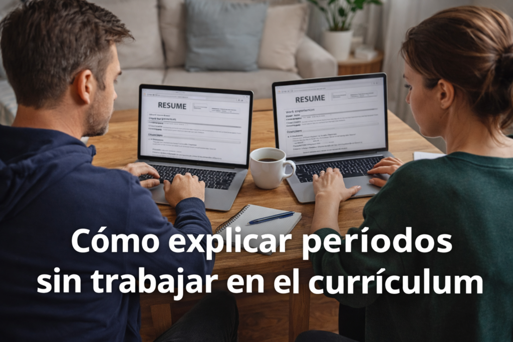 cómo explicar periodos sin trabajar en el currículum