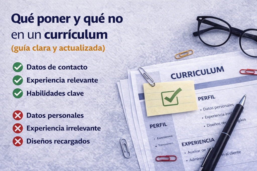 Qué poner y qué no en un currículum