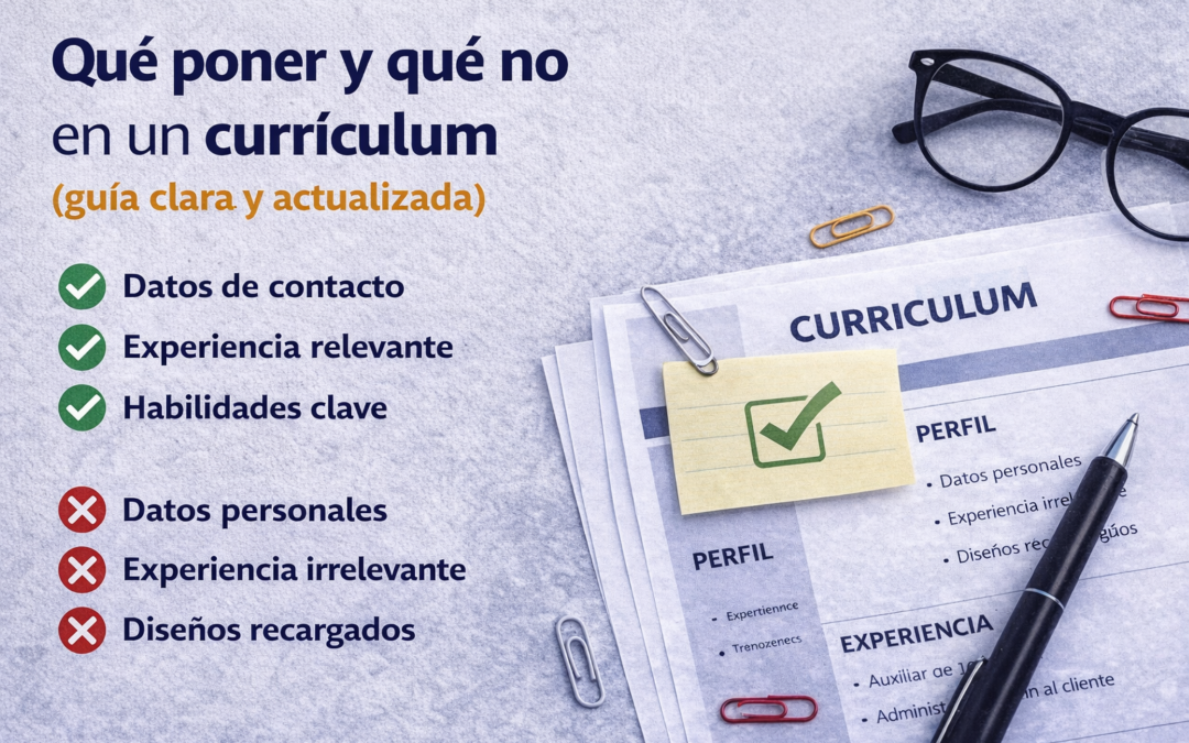 Qué poner y qué no en un currículum
