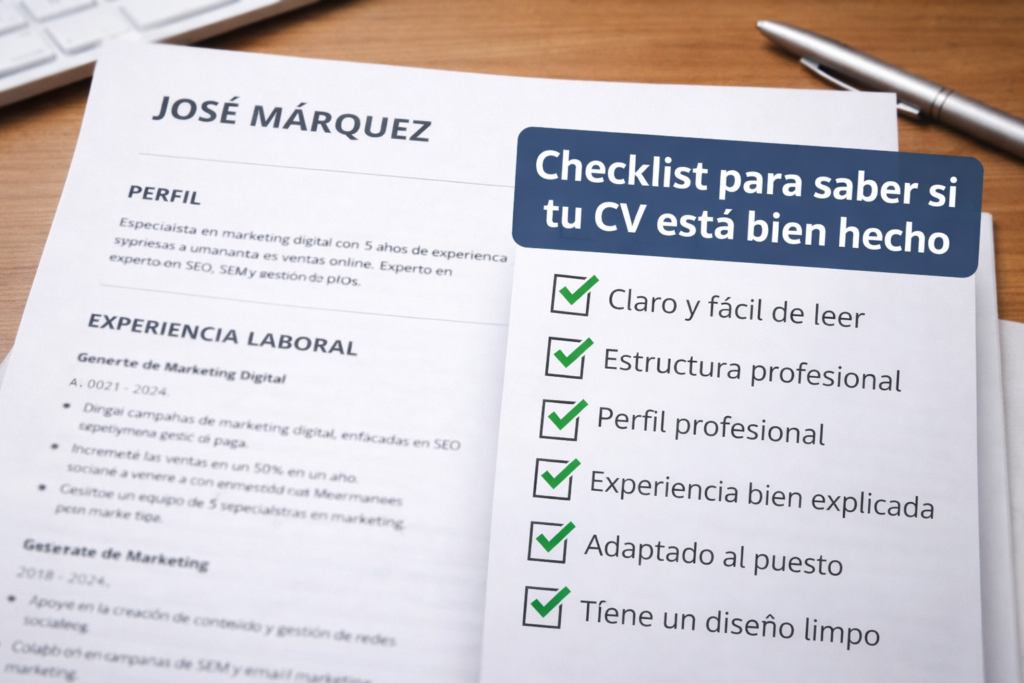 cómo saber si tu currículum está bien hecho