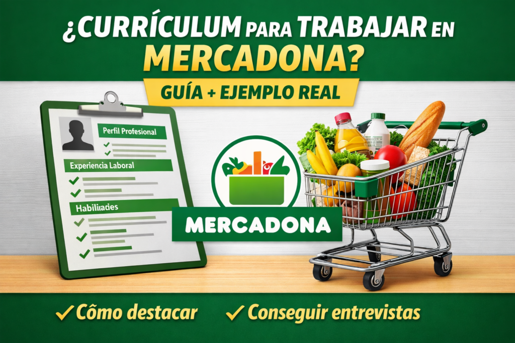 currículum para trabajar en Mercadona