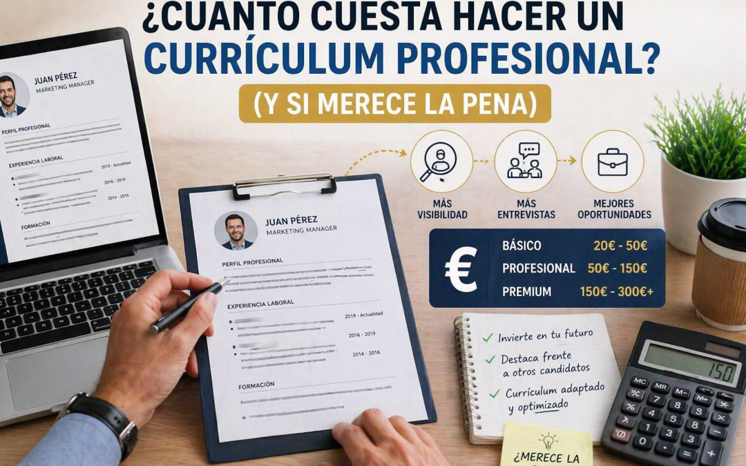 Cuánto cuesta hacer un currículum profesional (y si merece la pena)