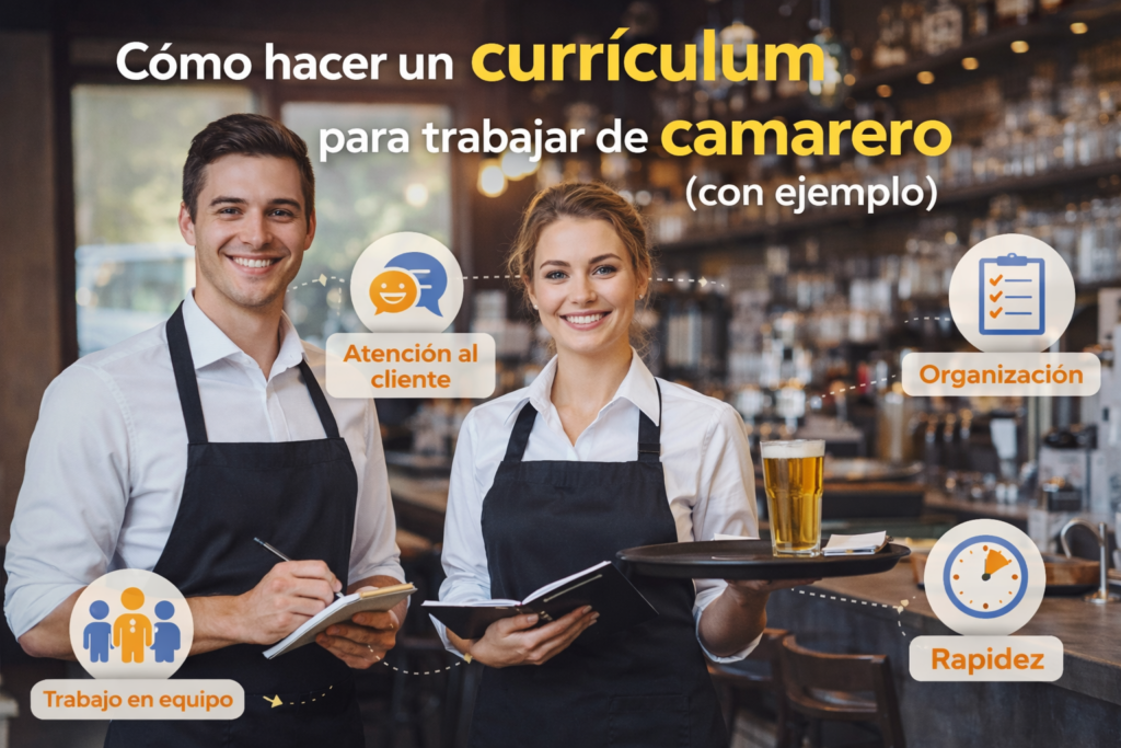 currículum camarero
