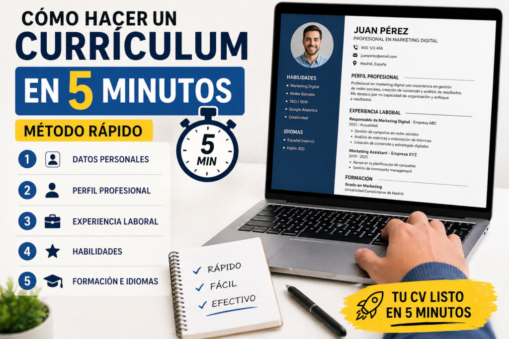 currículum en 5 minutos