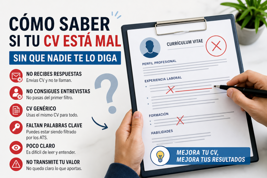 cómo saber si mi CV está mal