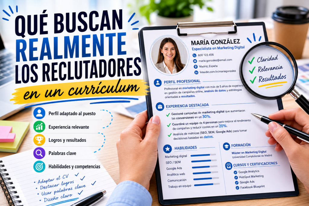 qué buscan los reclutadores en un currículum