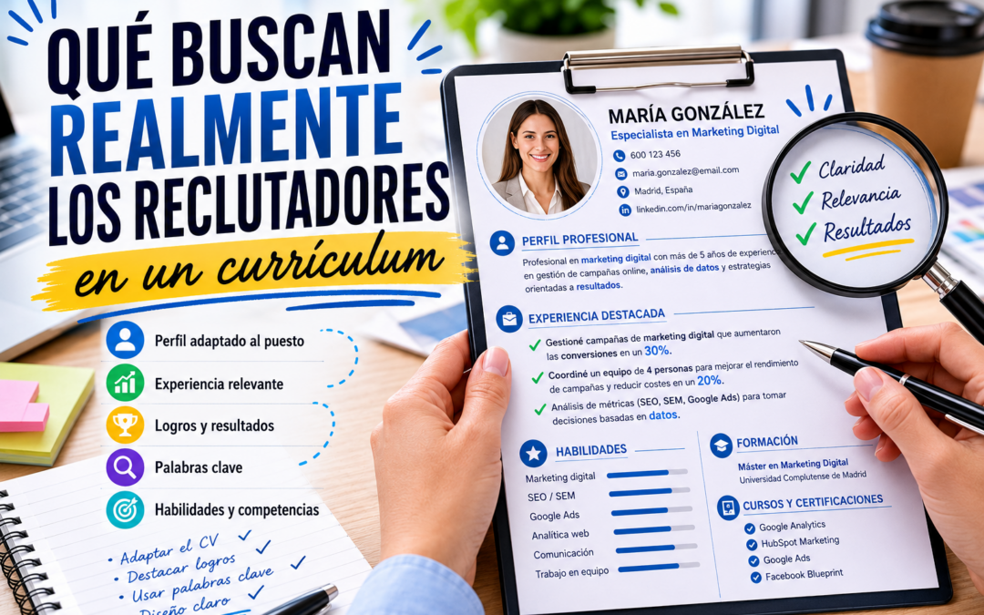 Qué buscan realmente los reclutadores en un currículum