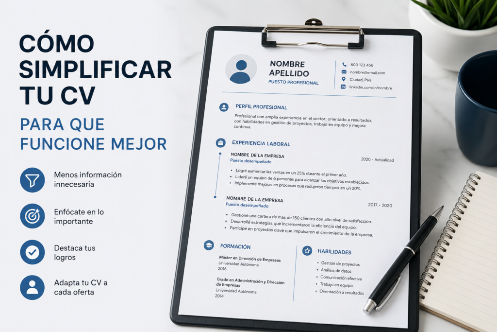 simplificar tu CV