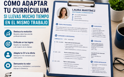 Cómo adaptar tu currículum si llevas mucho tiempo en el mismo trabajo